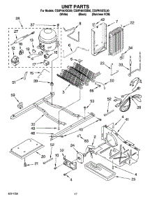 11 - Unit Parts parts for Whirlpool Refrigerator ES5PHAXSQ00 from AppliancePartsPros.com