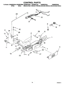 10 - Control Parts parts for Whirlpool Refrigerator GS6NBEXRA00 from AppliancePartsPros.com