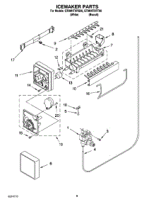 05 - Icemaker Parts parts for Whirlpool Refrigerator GT9MHTXRQ00 from AppliancePartsPros.com