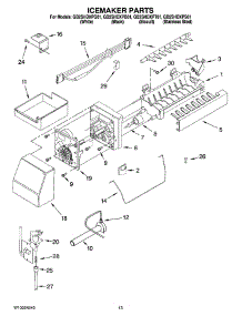 08 - Icemaker Parts, Optional Parts parts for Whirlpool Refrigerator GB2SHDXPQ01 from AppliancePartsPros.com