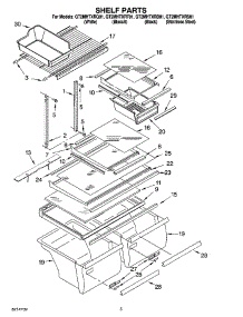 03 - Shelf Parts parts for Whirlpool Refrigerator GT2MHTXRQ01 from AppliancePartsPros.com