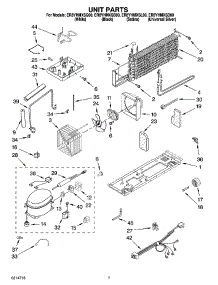 04 - Unit Parts parts for Whirlpool Refrigerator ER8YHMXSL00 from AppliancePartsPros.com