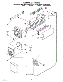 06 - Icemaker Parts parts for Whirlpool Refrigerator GT2MHTXRB01 from AppliancePartsPros.com