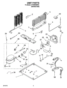 05 - Unit Parts parts for Whirlpool Refrigerator GT2SHMXMS04 from AppliancePartsPros.com