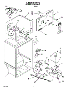 03 - Liner Parts parts for Whirlpool Refrigerator ET1MTEXMQ04 from AppliancePartsPros.com