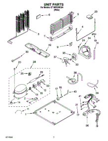 04 - Unit Parts parts for Whirlpool Refrigerator ET1MTEXMQ04 from AppliancePartsPros.com