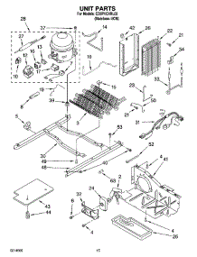 09 - Unit Parts parts for Whirlpool Refrigerator ED5PHEXRL02 from AppliancePartsPros.com