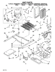 11 - Unit Parts parts for Whirlpool Refrigerator GS6SHEXNB01 from AppliancePartsPros.com