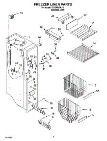 04 - Freezer Liner Parts parts for Whirlpool Refrigerator ED5SHAXML12 from AppliancePartsPros.com
