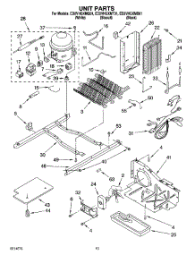 09 - Unit Parts parts for Whirlpool Refrigerator ED2VHGXMQ01 from AppliancePartsPros.com