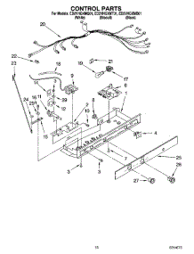 11 - Control Parts parts for Whirlpool Refrigerator ED2VHGXMQ01 from AppliancePartsPros.com