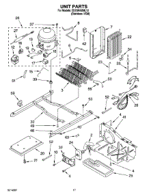 11 - Unit Parts parts for Whirlpool Refrigerator ED5SHAXML12 from AppliancePartsPros.com