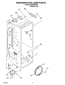 02 - Refrigerator Liner Parts parts for Whirlpool Refrigerator ED5RHEXNL03 from AppliancePartsPros.com