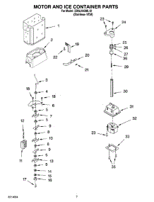 05 - Motor And Ice Container Parts parts for Whirlpool Refrigerator ED5LHAXML12 from AppliancePartsPros.com