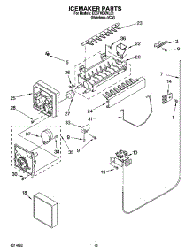 12 - Icemaker Parts, Optional Parts parts for Whirlpool Refrigerator ED5FHEXNL03 from AppliancePartsPros.com