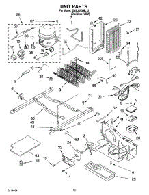 09 - Unit Parts parts for Whirlpool Refrigerator ED5LHAXML12 from AppliancePartsPros.com