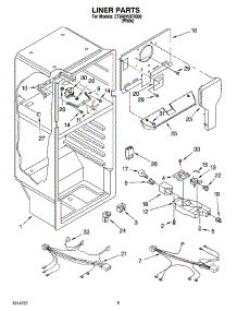 03 - Liner Parts parts for Whirlpool Refrigerator ET8AHKXRQ00 from AppliancePartsPros.com