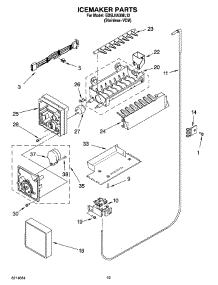 12 - Icemaker Parts, Optional Parts parts for Whirlpool Refrigerator ED5LHAXML12 from AppliancePartsPros.com
