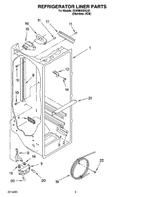 02 - Refrigerator Liner Parts parts for Whirlpool Refrigerator ED5NHAXNL03 from AppliancePartsPros.com
