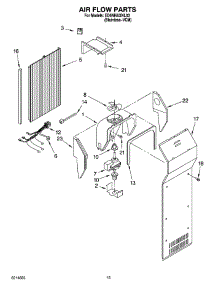 09 - Air Flow Parts parts for Whirlpool Refrigerator ED5NHAXNL03 from AppliancePartsPros.com