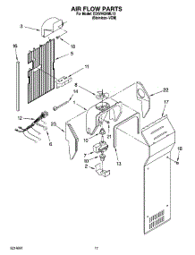10 - Air Flow Parts parts for Whirlpool Refrigerator ED5VHGXML13 from AppliancePartsPros.com