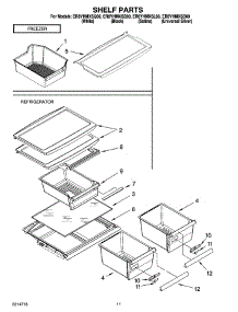06 - Shelf Parts, Optional Parts parts for Whirlpool Refrigerator ER8YHMXSB00 from AppliancePartsPros.com