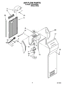 05 - Air Flow Parts parts for Whirlpool Refrigerator GS2SHKXNQ02 from AppliancePartsPros.com