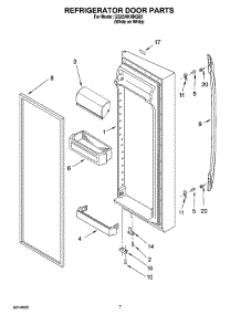 06 - Refrigerator Door Parts parts for Whirlpool Refrigerator GS2SHKXNQ02 from AppliancePartsPros.com