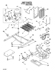 08 - Unit Parts parts for Whirlpool Refrigerator GS2SHKXNQ02 from AppliancePartsPros.com