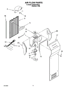10 - Air Flow Parts parts for Whirlpool Refrigerator ED5GHEXNL02 from AppliancePartsPros.com