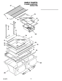 05 - Shelf Parts, Optional Parts parts for Whirlpool Refrigerator ER2MHKXPL03 from AppliancePartsPros.com