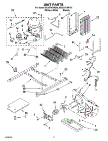 08 - Unit Parts parts for Whirlpool Refrigerator 8ED2GTKXRT00 from AppliancePartsPros.com