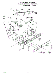 09 - Control Parts, Optional Parts parts for Whirlpool Refrigerator 8ED2GTKXRT00 from AppliancePartsPros.com
