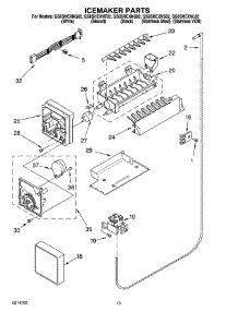 12 - Icemaker Parts, Optional Parts parts for Whirlpool Refrigerator GS6SHEXNL02 from AppliancePartsPros.com