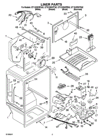 02 - Liner Parts parts for Whirlpool Refrigerator GT1SHWXPS02 from AppliancePartsPros.com