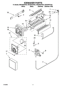 06 - Icemaker Parts parts for Whirlpool Refrigerator GR2SHWXPQ02 from AppliancePartsPros.com