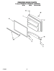 07 - Freezer Door Parts, Optional Parts parts for Whirlpool Refrigerator GR2FHMXPB03 from AppliancePartsPros.com