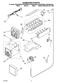 10 - Icemaker Parts parts for Whirlpool Refrigerator GS2SHEXNQ02 from AppliancePartsPros.com