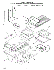 03 - Shelf Parts parts for Whirlpool Refrigerator GR2SHWXPS02 from AppliancePartsPros.com