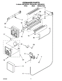 06 - Icemaker Parts parts for Whirlpool Refrigerator GR9FHMXPS01 from AppliancePartsPros.com