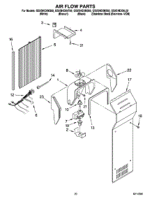 12 - Air Flow Parts, Optional Parts parts for Whirlpool Refrigerator GS2SHEXNS02 from AppliancePartsPros.com