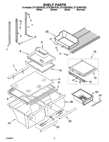 03 - Shelf Parts parts for Whirlpool Refrigerator GT1SHWXPQ02 from AppliancePartsPros.com