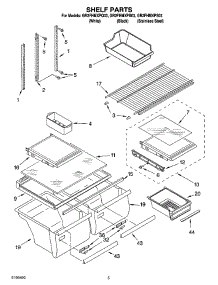 03 - Shelf Parts parts for Whirlpool Refrigerator GR2FHMXPS03 from AppliancePartsPros.com
