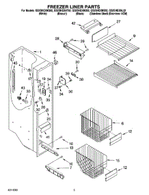 04 - Freezer Liner Parts parts for Whirlpool Refrigerator GS2SHEXNL02 from AppliancePartsPros.com