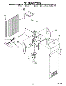 12 - Air Flow Parts, Optional Parts parts for Whirlpool Refrigerator GS2SHAXNQ02 from AppliancePartsPros.com
