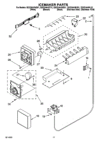 10 - Icemaker Parts parts for Whirlpool Refrigerator GD2SHAXNQ01 from AppliancePartsPros.com
