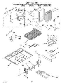 11 - Unit Parts parts for Whirlpool Refrigerator GC5SHEXNQ03 from AppliancePartsPros.com
