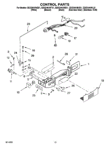11 - Control Parts parts for Whirlpool Refrigerator GD2SHAXNT01 from AppliancePartsPros.com