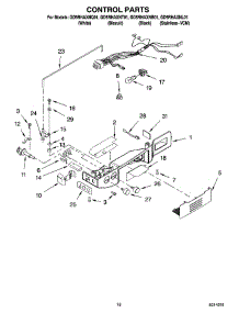11 - Control Parts parts for Whirlpool Refrigerator GD5RHAXNT01 from AppliancePartsPros.com