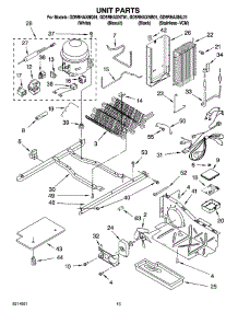 09 - Unit Parts parts for Whirlpool Refrigerator GD5RHAXNL01 from AppliancePartsPros.com
